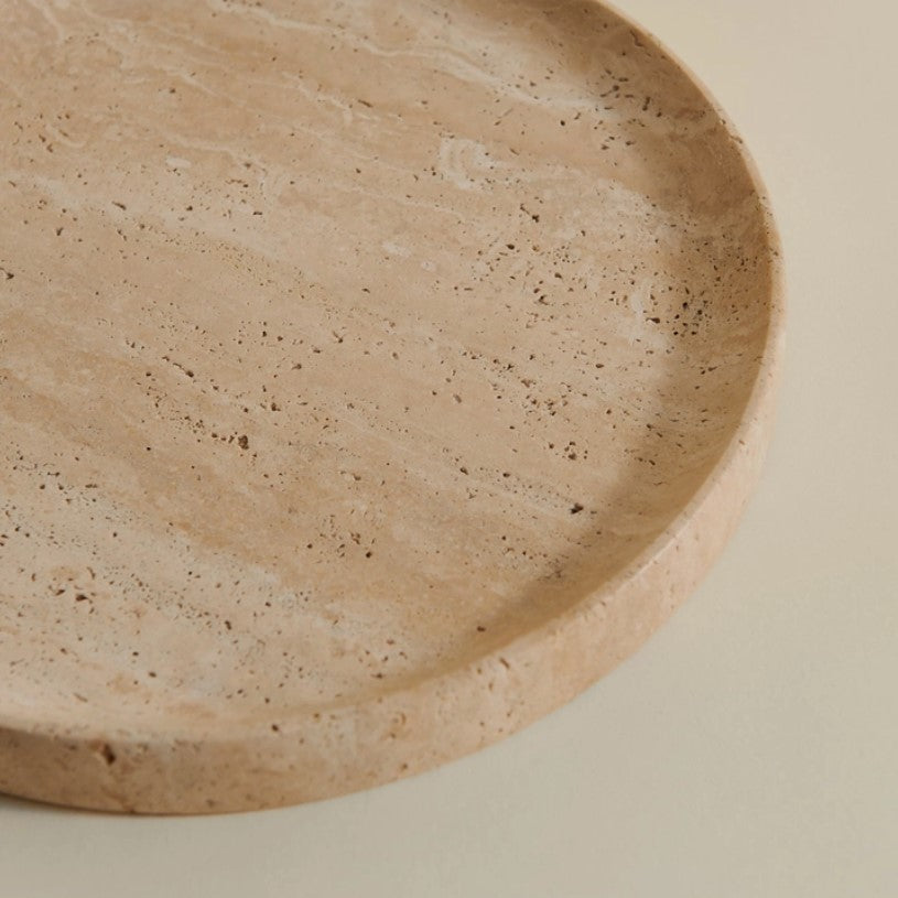 Elegant travertine tray by Allied Goods, perfect for serving or organizing in modern spaces. Sleek travertine tray, crafted with natural stone for a sophisticated and functional home accent. Allied Goods travertine tray, featuring a smooth surface and timeless design for stylish displays. Durable travertine tray with minimalist design, ideal for serving or showcasing decorative items.