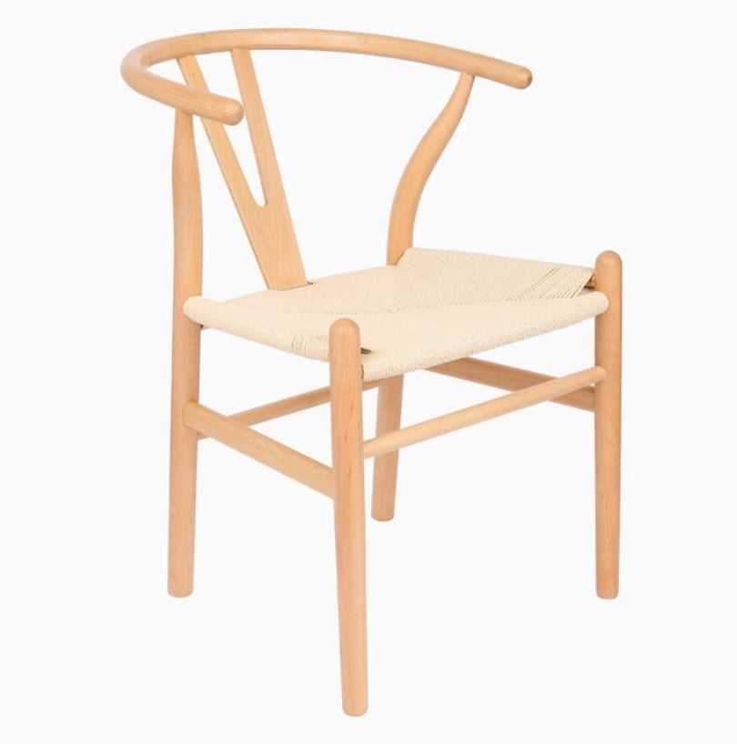 Classic Hans Wegner Wishbone chair by Allied Goods, combining timeless design with comfort. Sculptural Wishbone chair by Hans Wegner, crafted for modern interiors and lasting style. Elegant Wishbone chair, designed by Hans Wegner, perfect for contemporary dining or lounge spaces.