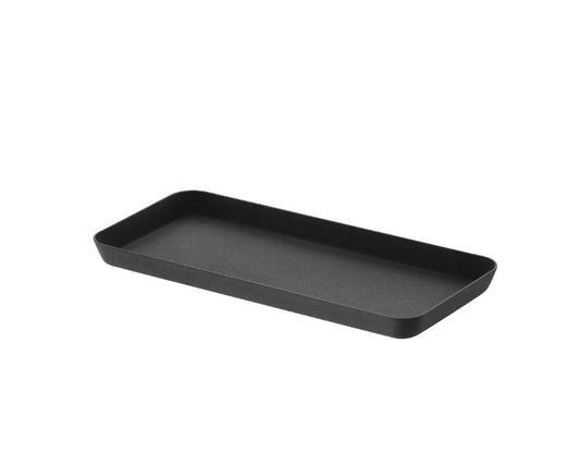 Sleek black steel tray by Allied Goods, designed for modern and functional home organization. Minimalist black steel tray, perfect for serving, displaying, or organizing in stylish interiors. Allied Goods black steel tray, featuring a sturdy design and versatile use for home decor. Elegant black steel tray, ideal for adding a touch of industrial charm to any space.